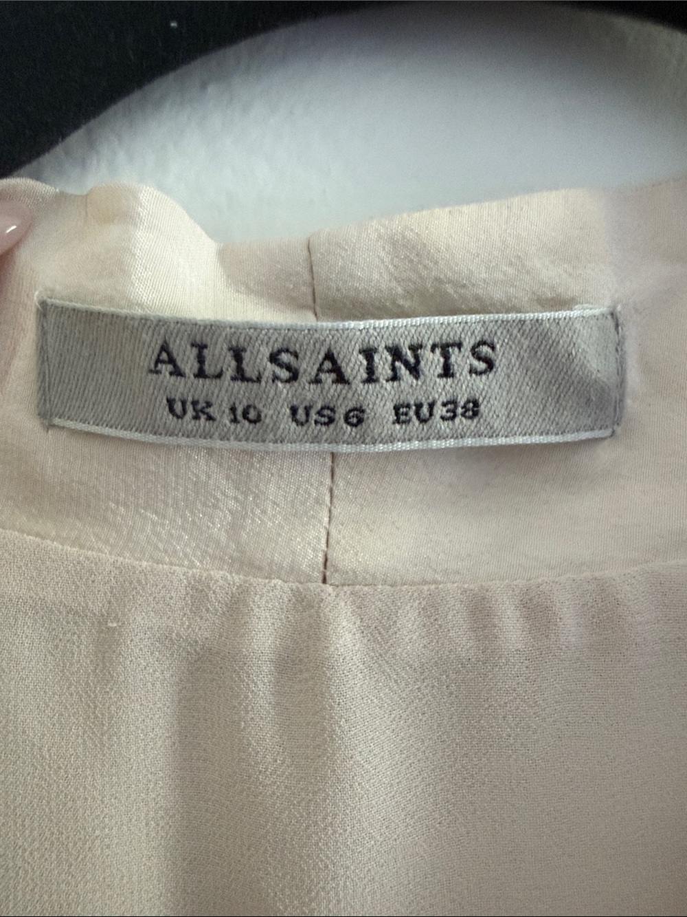 Light Cream Wrap-Front Shirt Dress - Picture 2 of 3